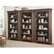 Bowery Hill 3Pc Set L-Desk & Return Office Desk & Open Bookcase & Filing Cabinet