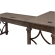 Bowery Hill 3Pc Set L-Desk & Return Office Desk & Open Bookcase & Filing Cabinet