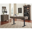 Bowery Hill 3Pc Set L-Desk & Return Office Desk & Open Bookcase & Filing Cabinet