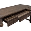 Bowery Hill 3Pc Set L-Desk & Return Office Desk & Open Bookcase & Filing Cabinet