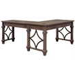 Bowery Hill Set of 2 Open L-Desk & Return Writing Table Desk and Open Bookcase