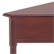Bowery Hill Transitional Wood Corner Table in Dark Cherry Finish