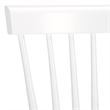 Bowery Hill Contemporary Oak Dining Chair in White (Set Of 2)