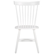 Bowery Hill Contemporary Oak Dining Chair in White (Set Of 2)