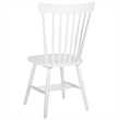 Bowery Hill Contemporary Oak Dining Chair in White (Set Of 2)