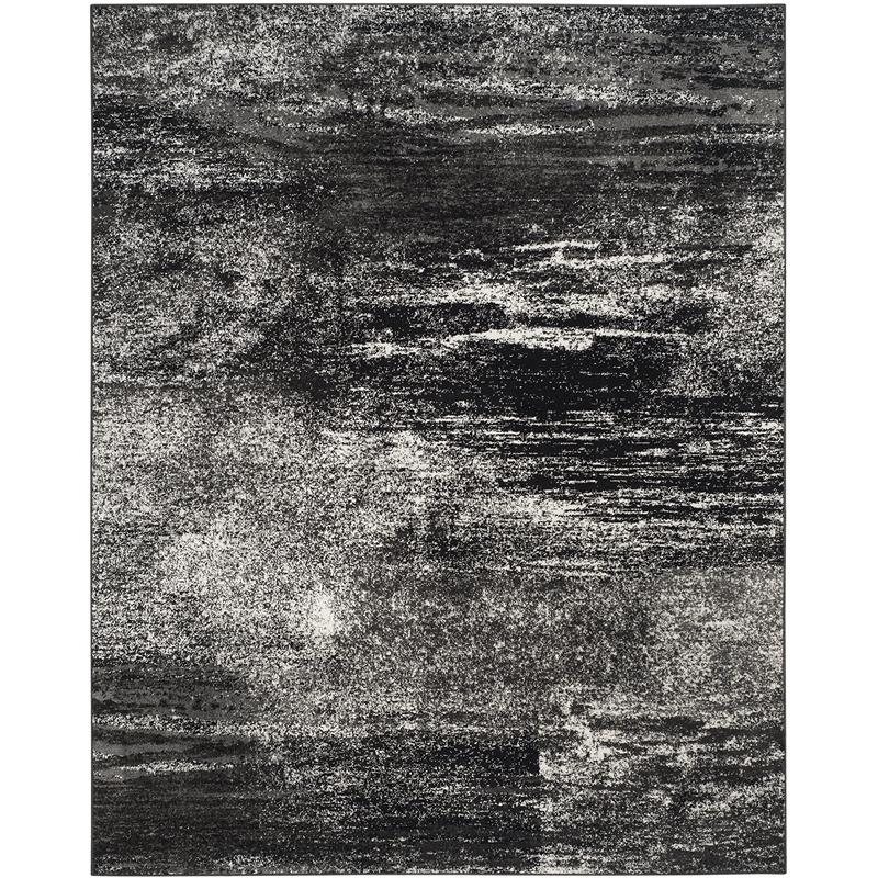 Bowery Hill Transitional Polypropylene Silver Area Rug - 6' x 9'