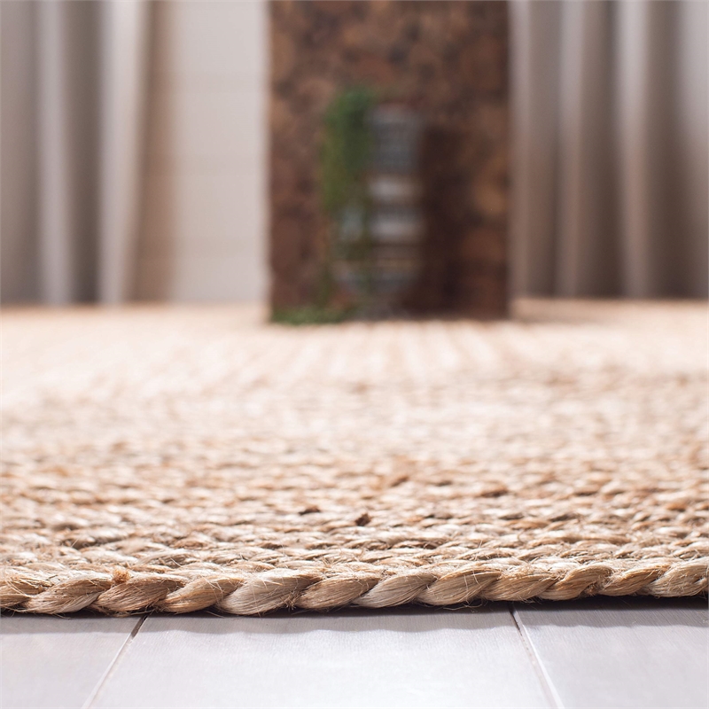 Bowery Hill Contemporary Natural Contemporary Rug - Oval 5' x 8'