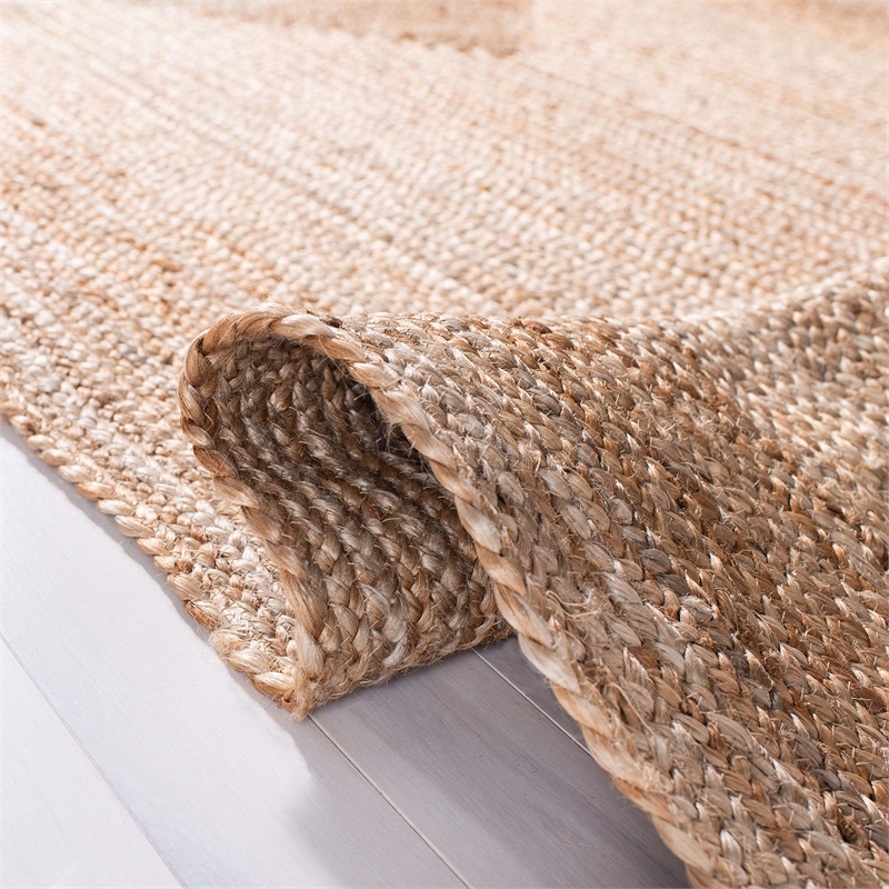 Bowery Hill Contemporary Natural Contemporary Rug - Oval 5' x 8'