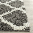 Bowery Hill Contemporary Polypropylene Dark Gray Shag Rug - 8' x 10'