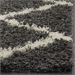 Bowery Hill Contemporary Polypropylene Dark Gray Shag Rug - 8' x 10'
