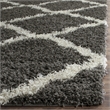 Bowery Hill Contemporary Polypropylene Dark Gray Shag Rug - 8' x 10'