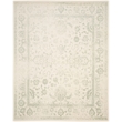 Bowery Hill Contemporary 6' X 9' Power Loomed Rug in Ivory and Sage