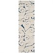 Bowery Hill Contemporary 8' X 10' Power Loomed Rug in Cream and Blue