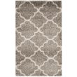 Bowery Hill Contemporary 9' X 12' Power Loomed Rug in Gray and Ivory