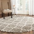 Bowery Hill Contemporary 9' X 12' Power Loomed Rug in Gray and Ivory
