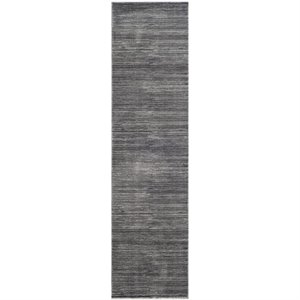 Bowery Hill Contemporary Fabric 8' X 10' Power Loomed Rug in Gray