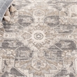 Bowery Hill Contemporary Fabric 6' x 9' Rug in Cream and Gray
