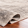 Bowery Hill Contemporary Fabric 8' x 10' Rug in Cream and Gray