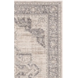 Bowery Hill Contemporary Fabric 8' x 10' Rug in Cream and Gray