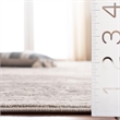 Bowery Hill Contemporary Fabric 9' x 12' Rug in Cream and Gray