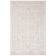 Bowery Hill Contemporary Fabric 8' x 10' Rug in Cream and Ivory