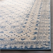Bowery Hill Contemporary 2' x 12' Runner Rug in Light Gray and Blue