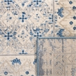 Bowery Hill Contemporary 2' x 12' Runner Rug in Light Gray and Blue