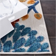 Bowery Hill Contemporary Fabric 8' x 10' Rug in Creme and Red