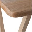 Bowery Hill 6-Piece Transitional Solid Wood Snack Table Set in Natural