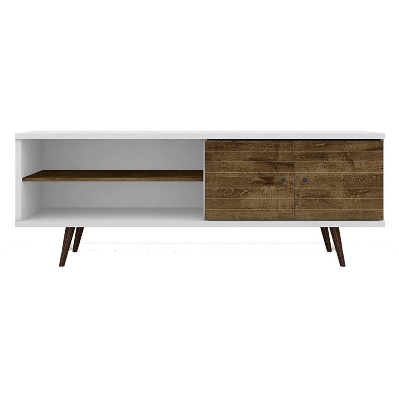 Bowery Hill Wood TV Stand for TVs up to 60