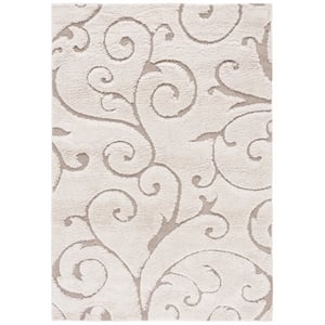 Bowery Hill Contemporary 5'-3&quot x 7'-6&quot Power Loomed Rug in Cream / Beige