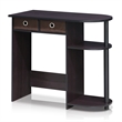 Bowery Hill Wood Home Laptop Notebook Computer Desk in Dark Walnut