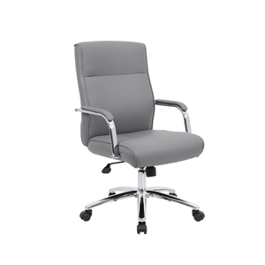 Bowery Hill Contemporary Faux Leather Swivel Executive Office Chair