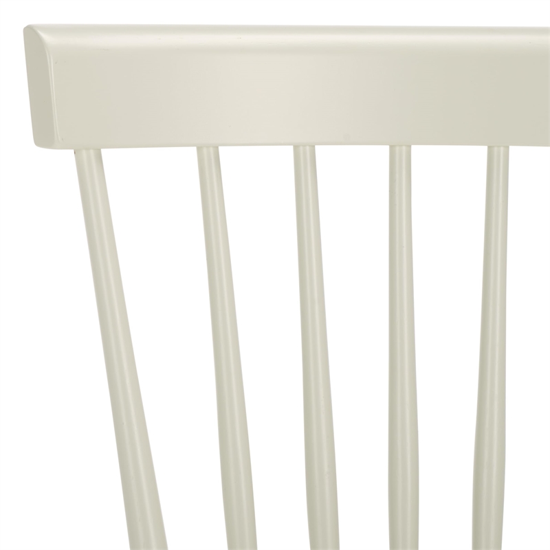 Bowery Hill Contemporary Oak Dining Chair in Grey (Set Of 2)