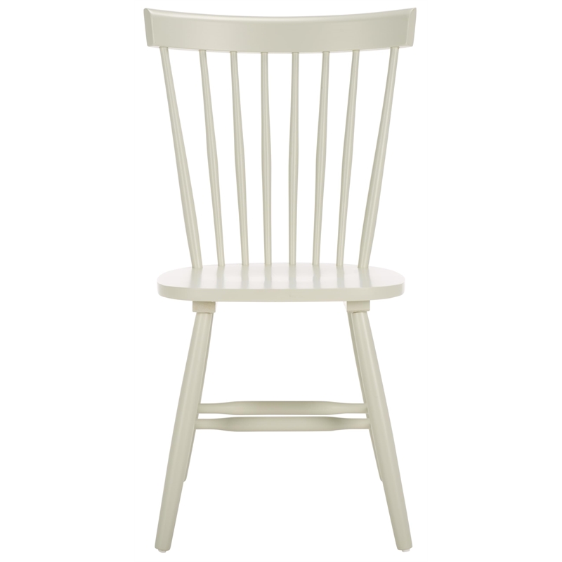 Bowery Hill Contemporary Oak Dining Chair in Grey (Set Of 2)