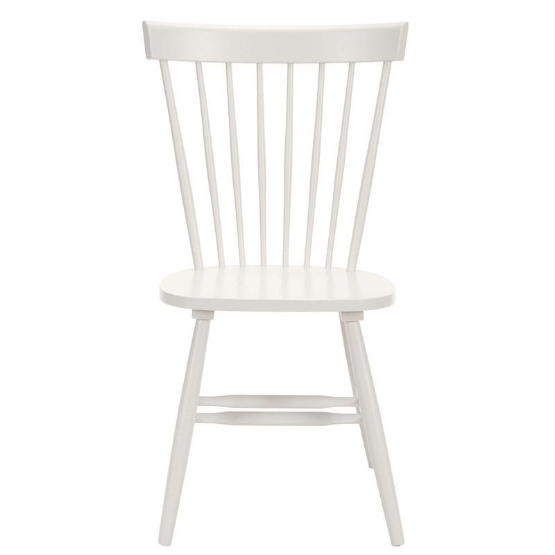 Bowery Hill Contemporary Oak Dining Chair in Grey (Set Of 2)
