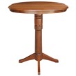 Bowery Hill Contemporary Extendable Bar Table in Espresso Finish