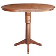 Bowery Hill Contemporary Extendable Bar Table in Espresso Finish