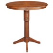 Bowery Hill Contemporary Extendable Bar Table in Espresso Finish