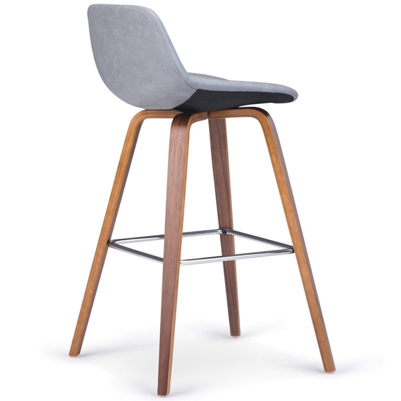 Bowery Hill 28 inch Counter/Bar Height Stool (Set of 2) in Stone Gray