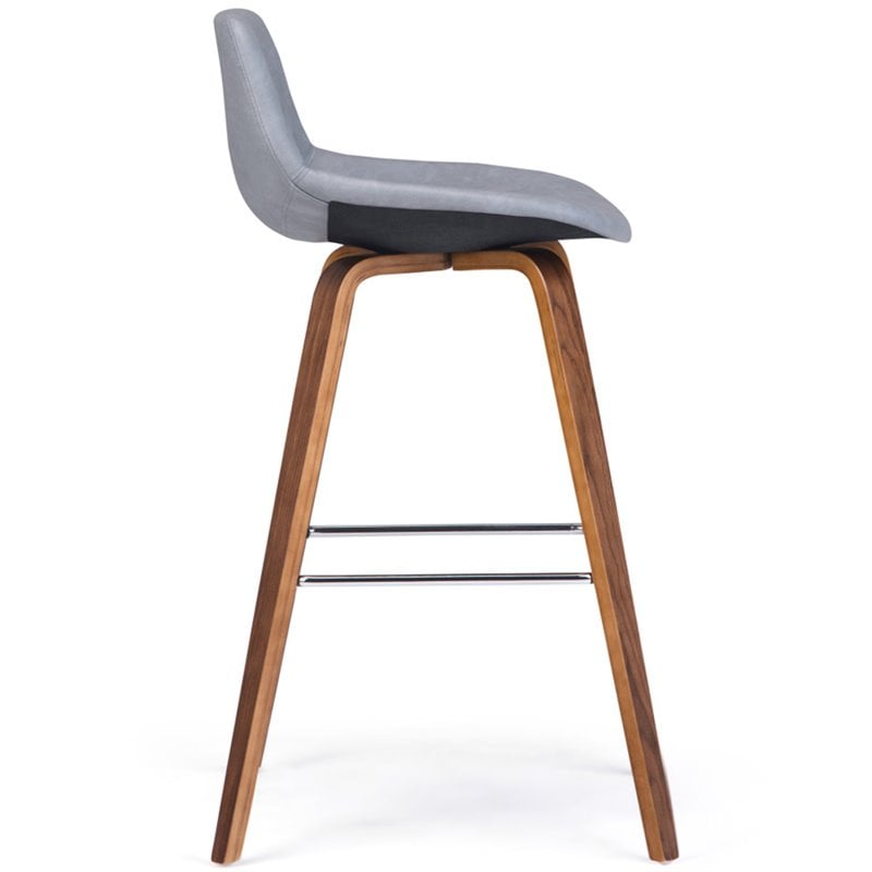 Bowery Hill 28 inch Counter/Bar Height Stool (Set of 2) in Stone Gray
