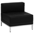 Bowery Hill Contemporary 3 Pieces Reception Configuration in Black
