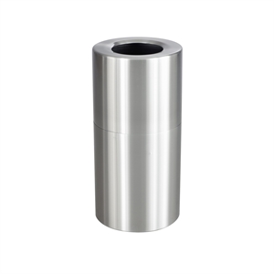 Bowery Hill Contemporary Open Top Receptacle in Stainless Steel