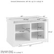 Bowery Hill Transitional Wood Entryway Storage Bench in White