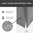 Bowery Hill Patio Polyester Fabric Coffee Table Cover in Gray