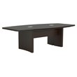 Bowery Hill 8' Boat Shaped Conference Table with Slab Base in Mocha