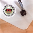 Bowery Hill White Polypropylene Anti-Slip Foldable Chair Mat for Hard Floors