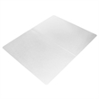 Bowery Hill White Polypropylene Anti-Slip Foldable Chair Mat for Hard Floors