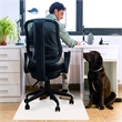 Bowery Hill White Polypropylene Anti-Slip Foldable Chair Mat for Hard Floors