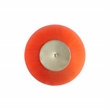 Bowery Hill Contemporary Coffee Table with Steel Frame in Orange